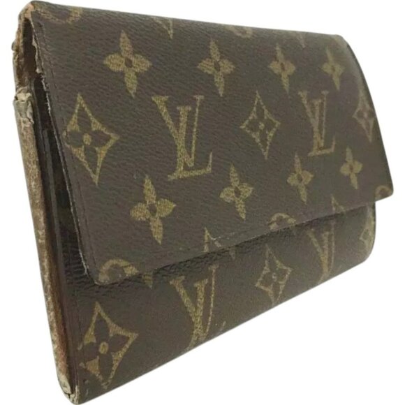 566146BT (L1) Louis Vuitton Wallet Long Porte Yen 3 Cartes Credit Brown Monogram - Picture 4 of 8